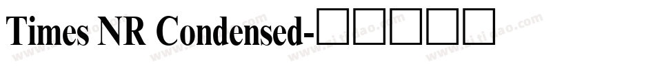 Times NR Condensed字体转换